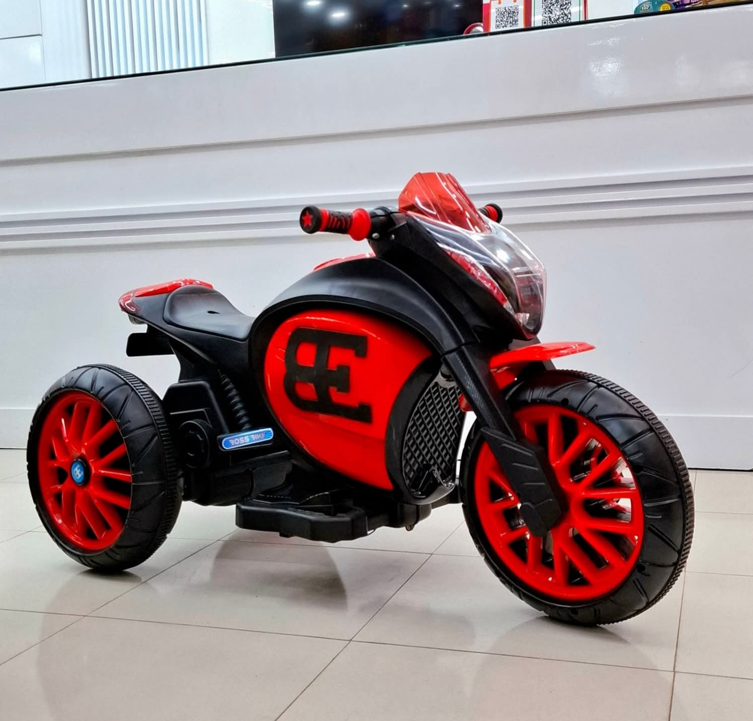 Rechargeable Boss Bike - Red